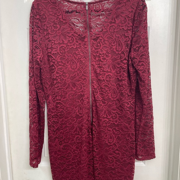 Signature by Reitmans red lace dress. - Picture 1 of 5